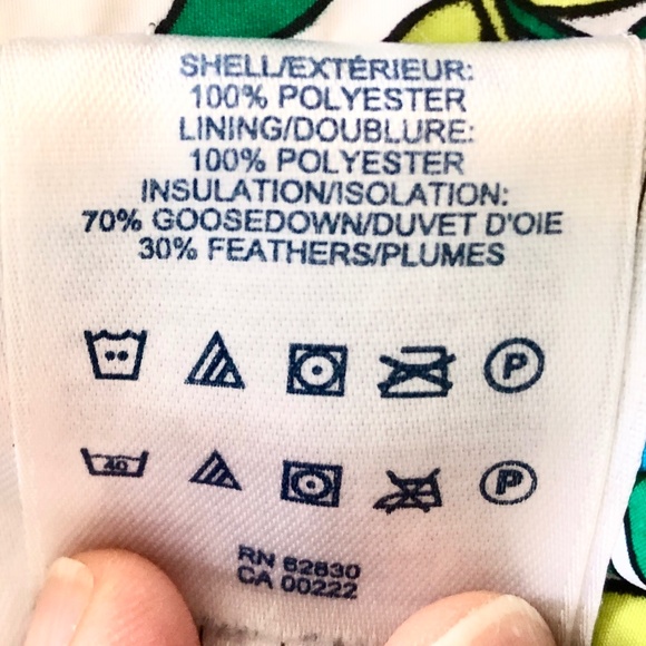 Lands End, Down Filled, Puffer Vest, Floral Jacket, Sz Med, Excellent Condition - Picture 10 of 11